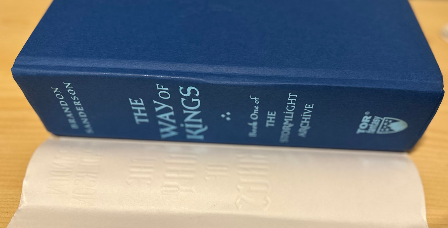 Fantasy Hardback: Brandon Sanderson - The Way of Kings, Stormlight Archive Book 1 SIGNED FIRST EDITION