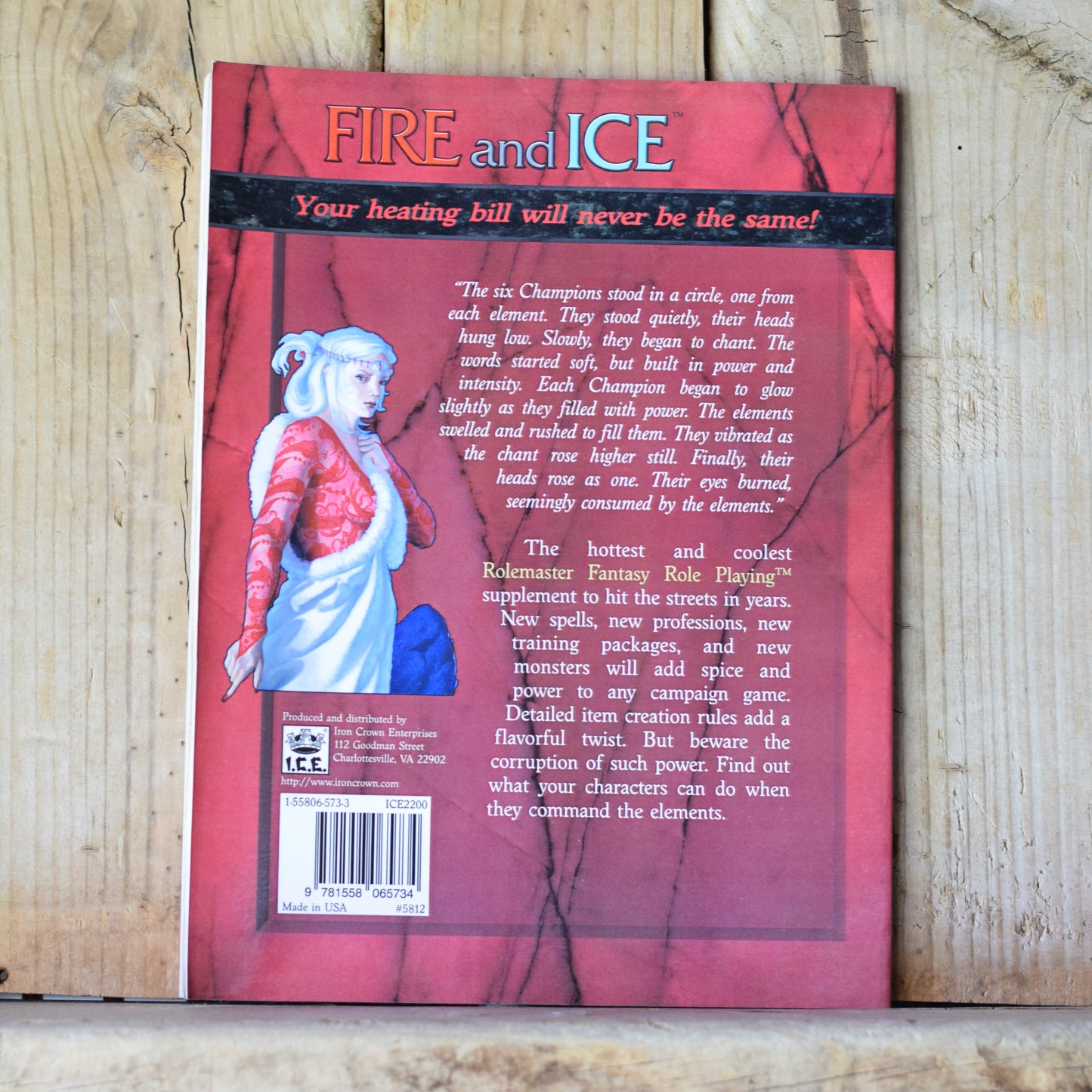 Vintage RPG Book: Rolemaster - Fire and Ice, The Elemental Campaign