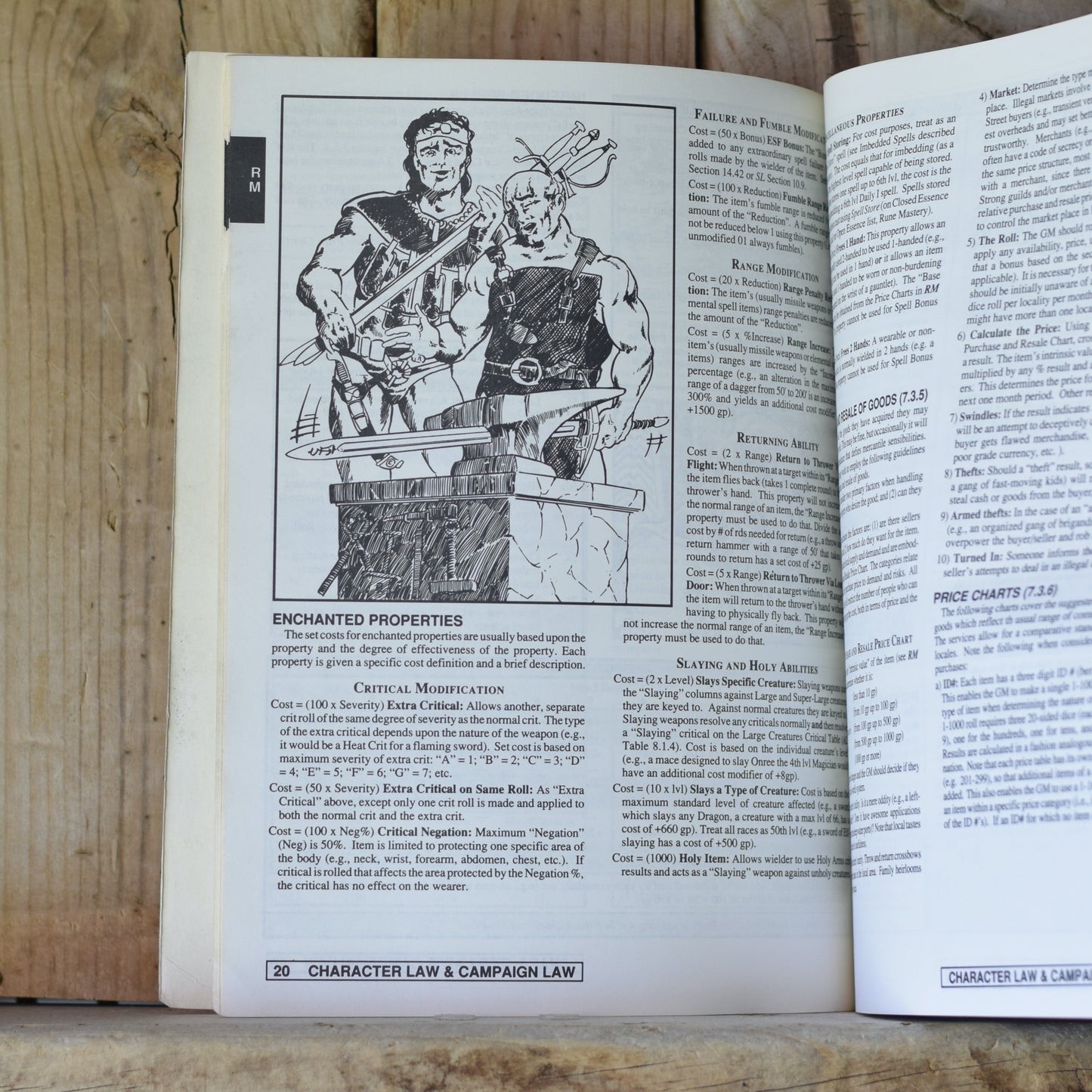 Vintage RPG Book: Rolemaster - Character Law & Campaign Law
