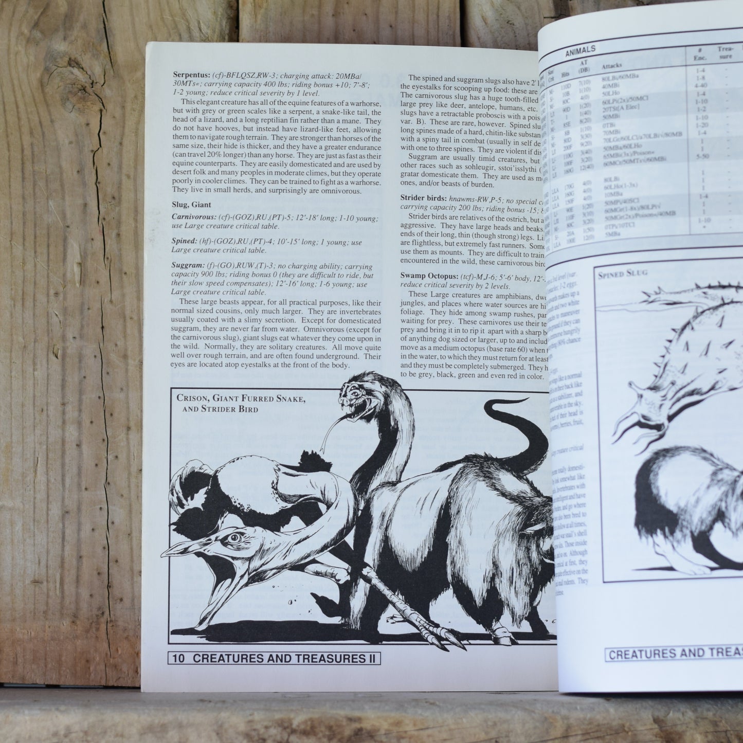 Vintage RPG Book: Rolemaster - Creatures and Treasures 2