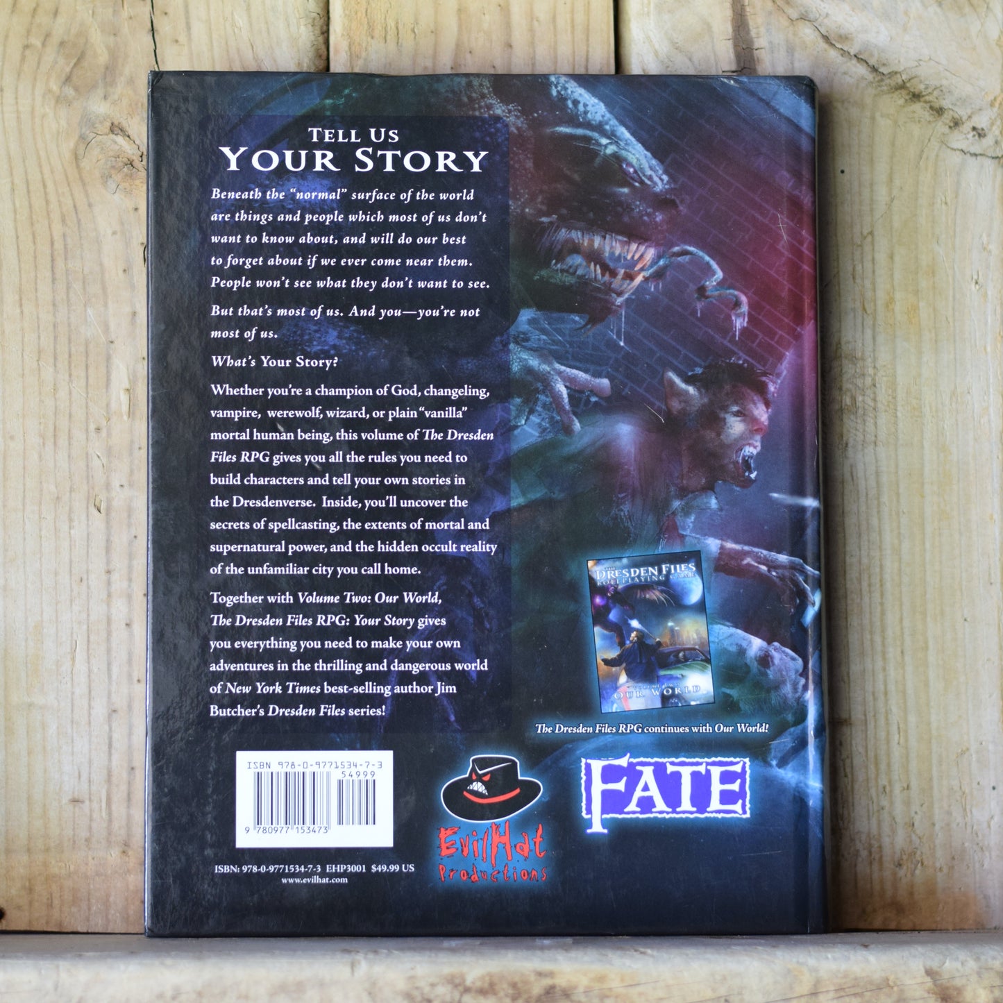 RPG Hardback Book: The Dresden Files RPG, Volume One: Your Story