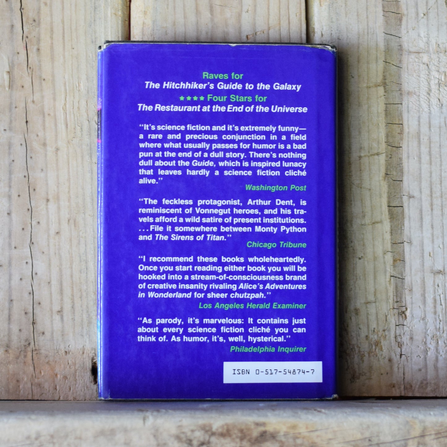 Vintage Fantasy Hardback: Douglas Adams - The Restaurant at the End of the Universe FIRST EDITION