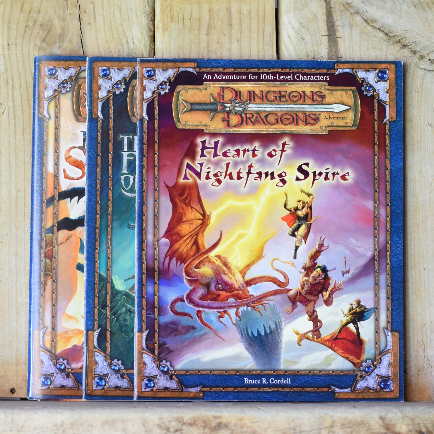 Dungeons and Dragons 3e RPG Books: Heart of Nightfang Spire, The Forge of Fury and DM Screen