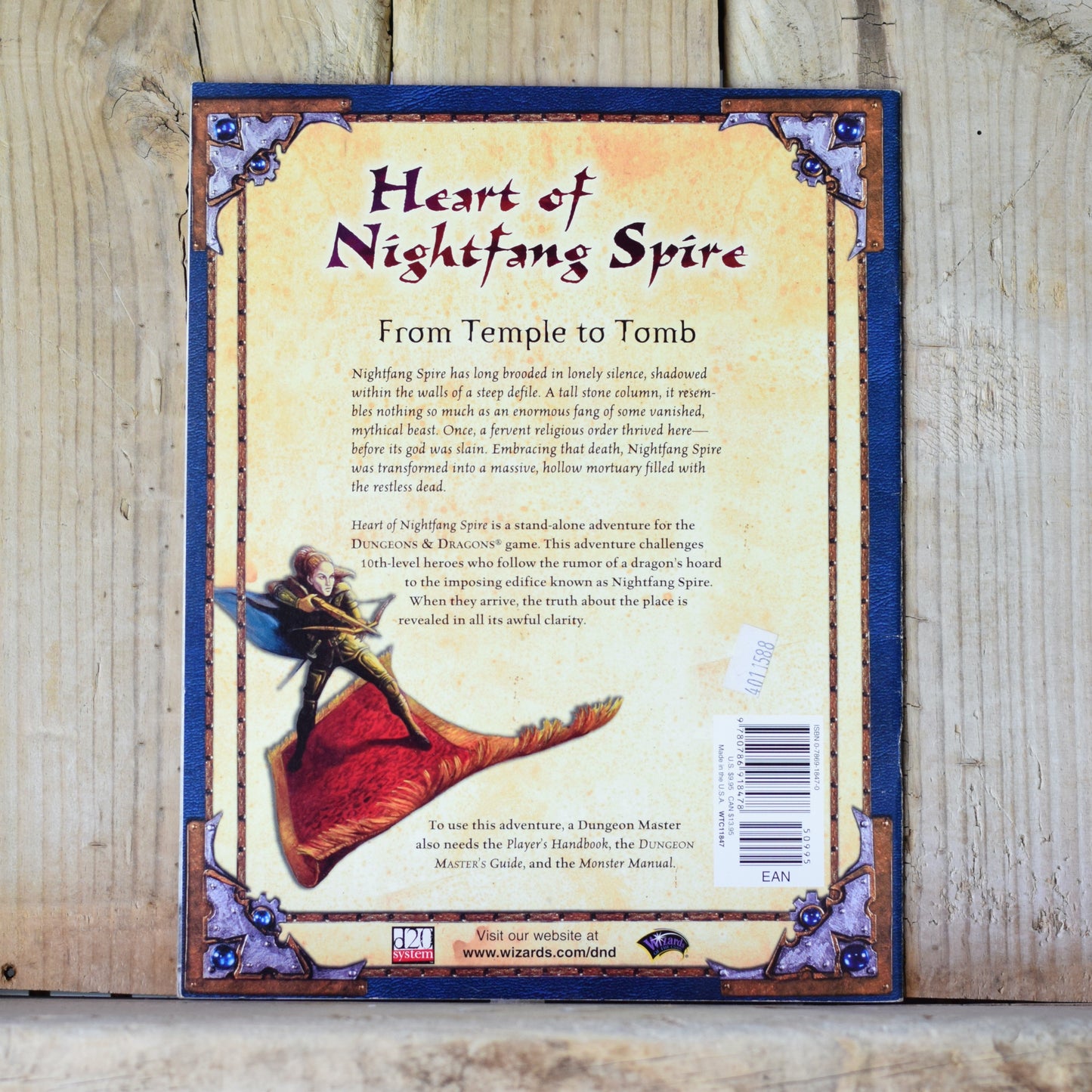 Dungeons and Dragons 3e RPG Books: Heart of Nightfang Spire, The Forge of Fury and DM Screen