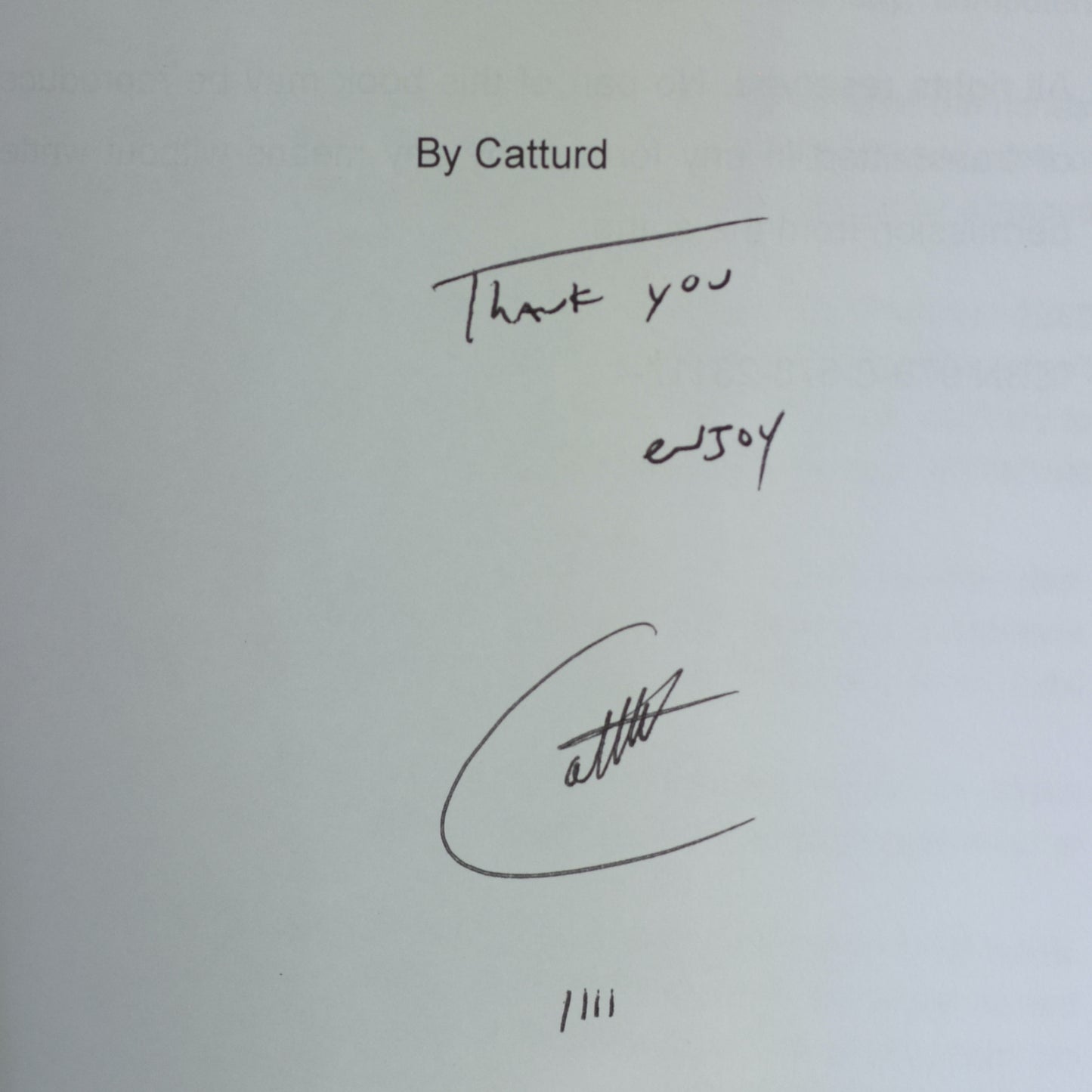 Fiction Paperback: Catturd - Rabbitskin SIGNED FIRST PRINTING