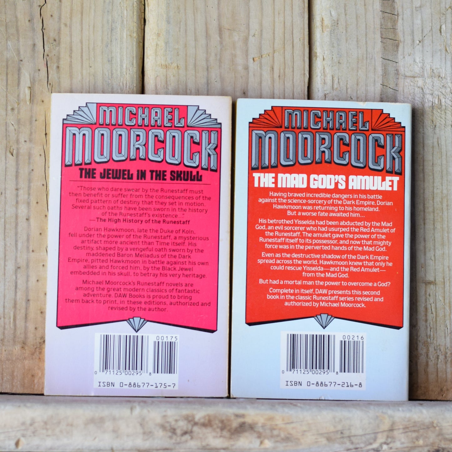Vintage Fantasy Paperback: Michael Moorcock - The History of the Runestaff, Vols 1 & 2 - The Jewel in the Skull & The Mad God's Amulet