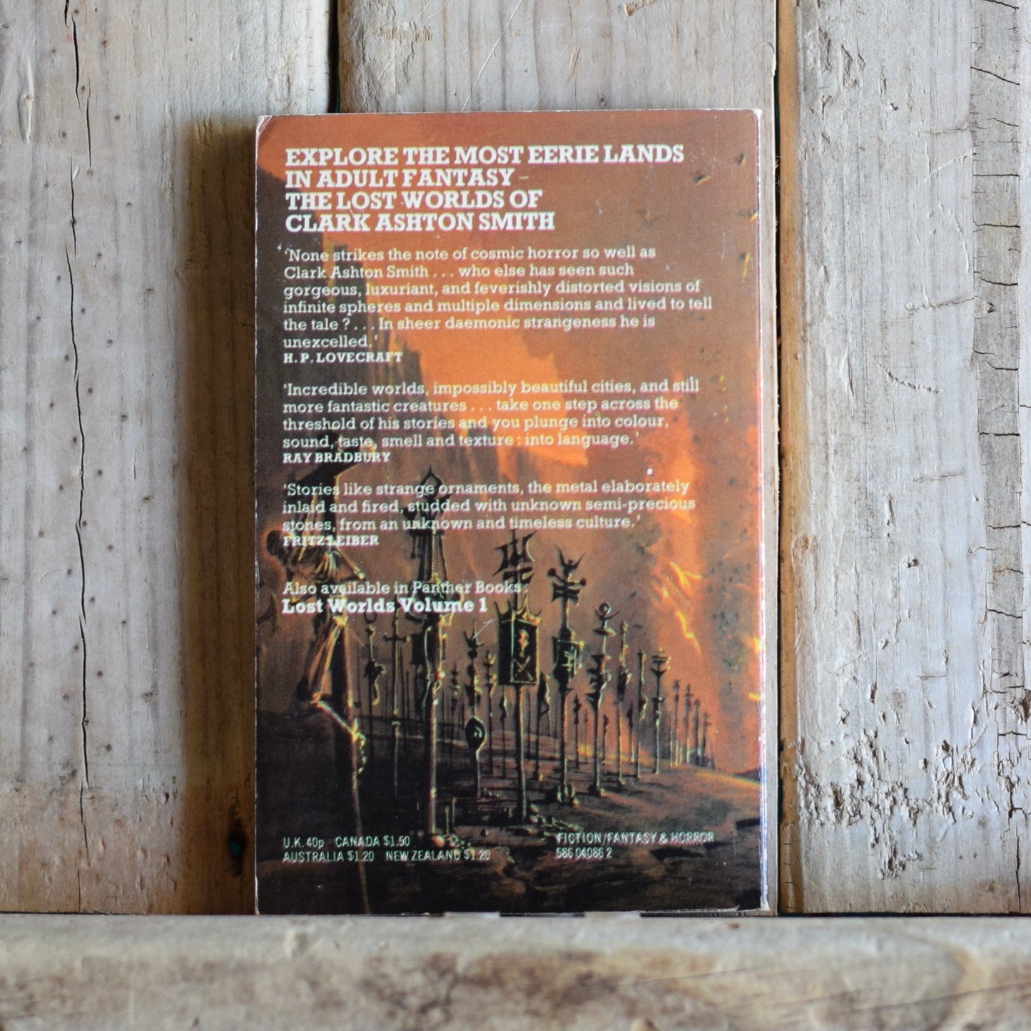 Vintage Fantasy Paperback: Clark Ashton Smith - Lost Worlds Volume 2 SECOND PANTHER PRINTING
