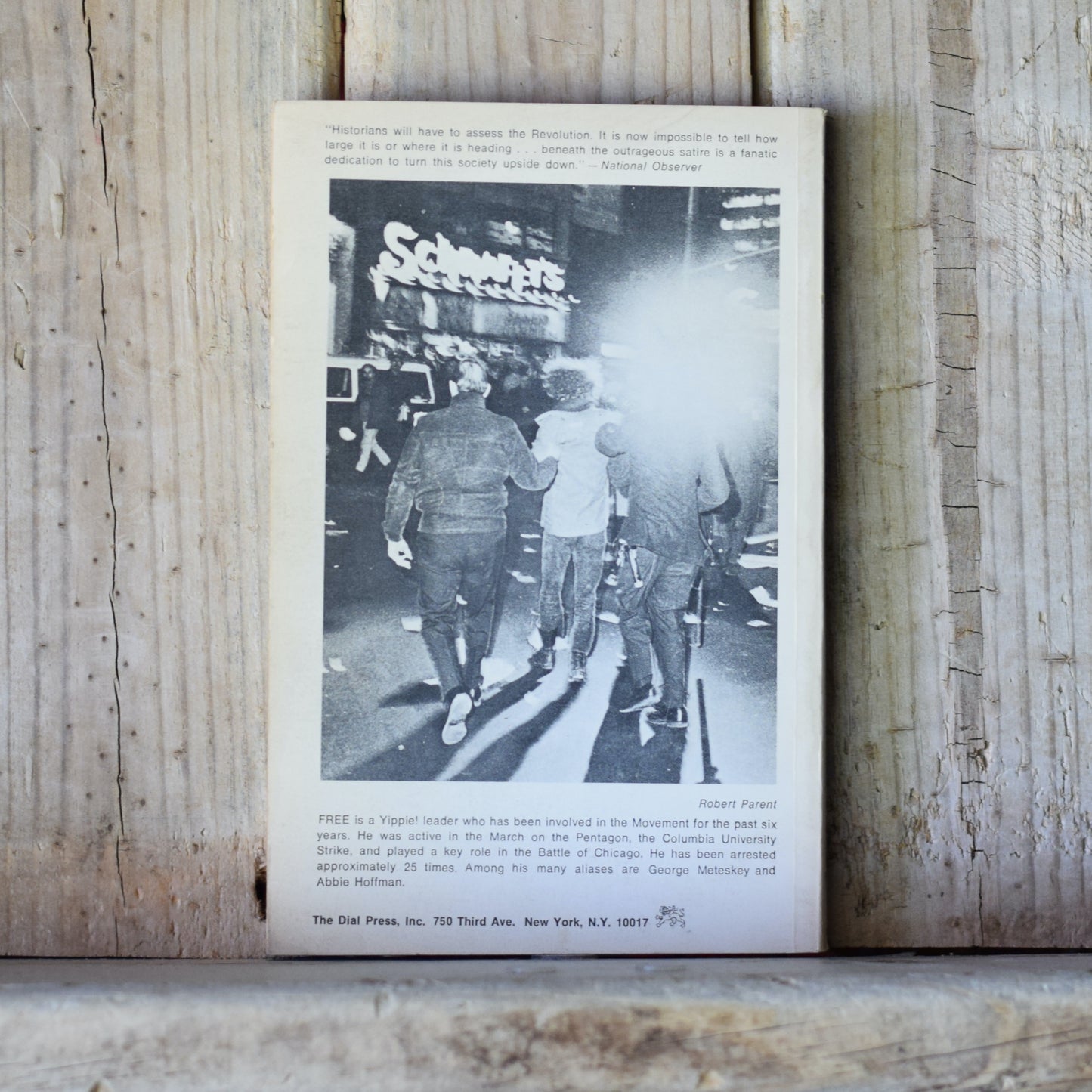 Vintage Non-fiction Paperback: Free (Abbie Hoffman) - Revolution for the Hell of it