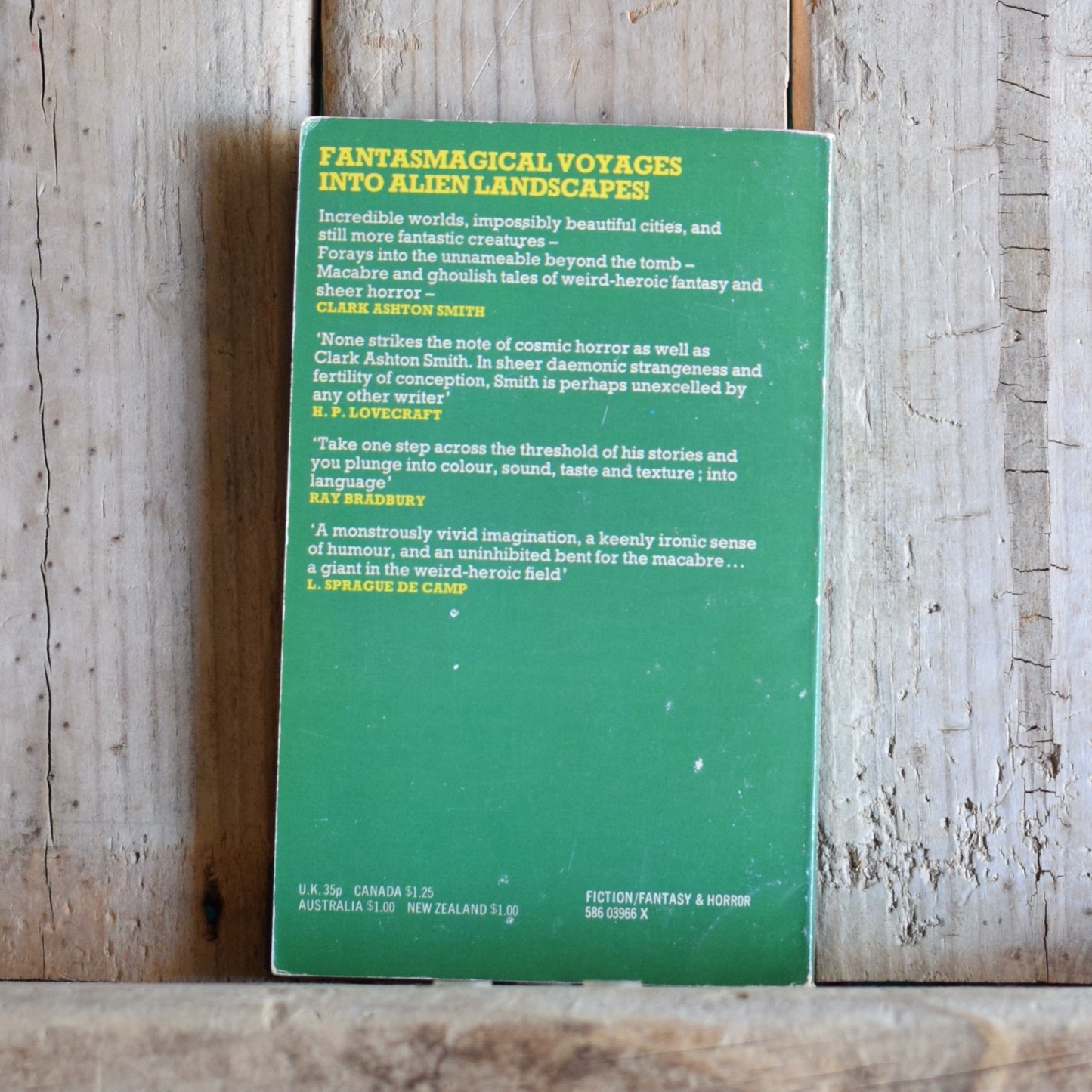 Vintage Fantasy Paperback: Clark Ashton Smith - Out of Space and Time Volume 1 SECOND PANTHER PRINTING