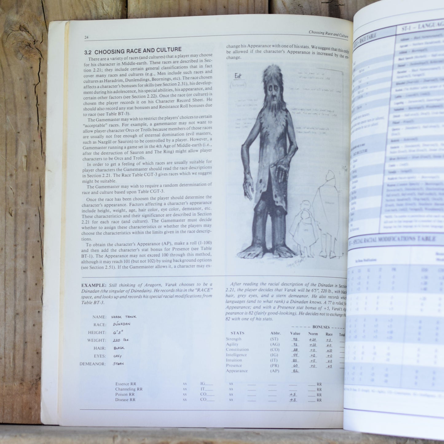 Vintage RPG Paperback: Middle-Earth Role Playing, The Role Playing Game of JRR Tolkien's World, 2nd Edition