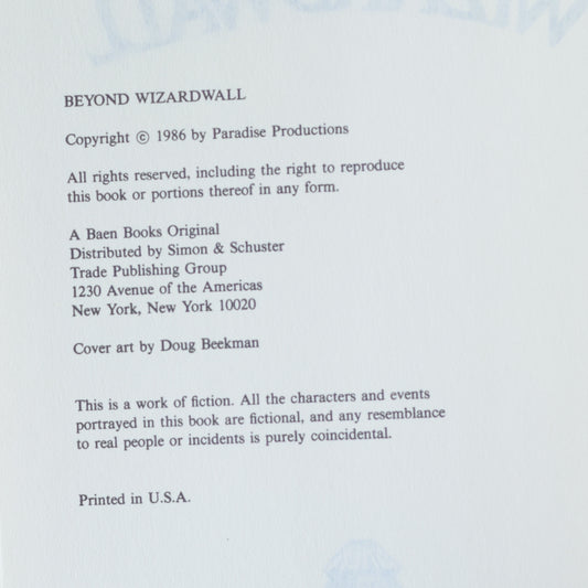 Vintage Fantasy Hardback: Janet Morris - Thieves' World: Beyond Wizardwall BCE