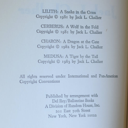 Vintage Sci-Fi Hardback: Jack L Chalker - The Four Lords of the Diamond BCE