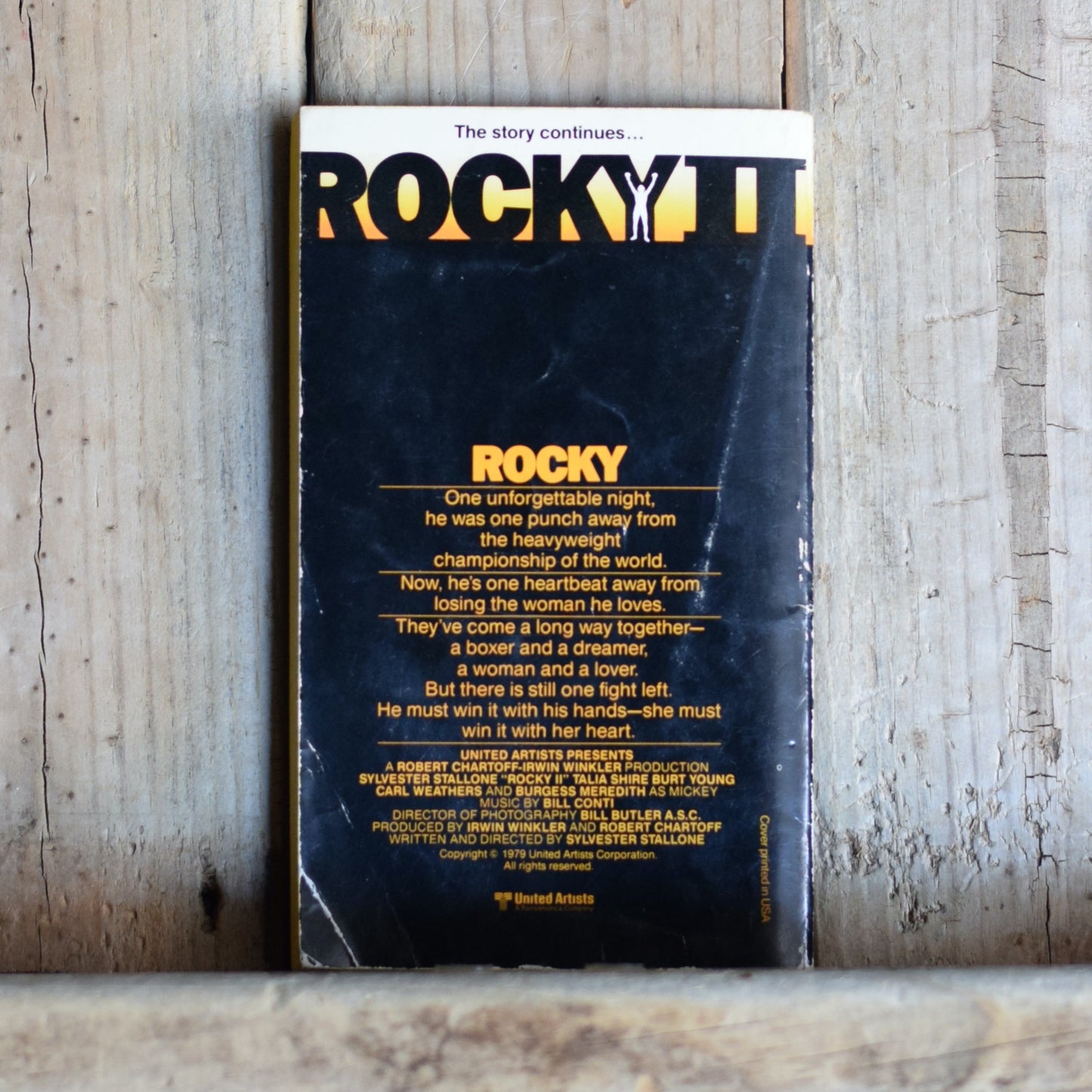 Vintage Fiction Paperback: Sylvester Stallone - Rocky II FIRST PRINTING