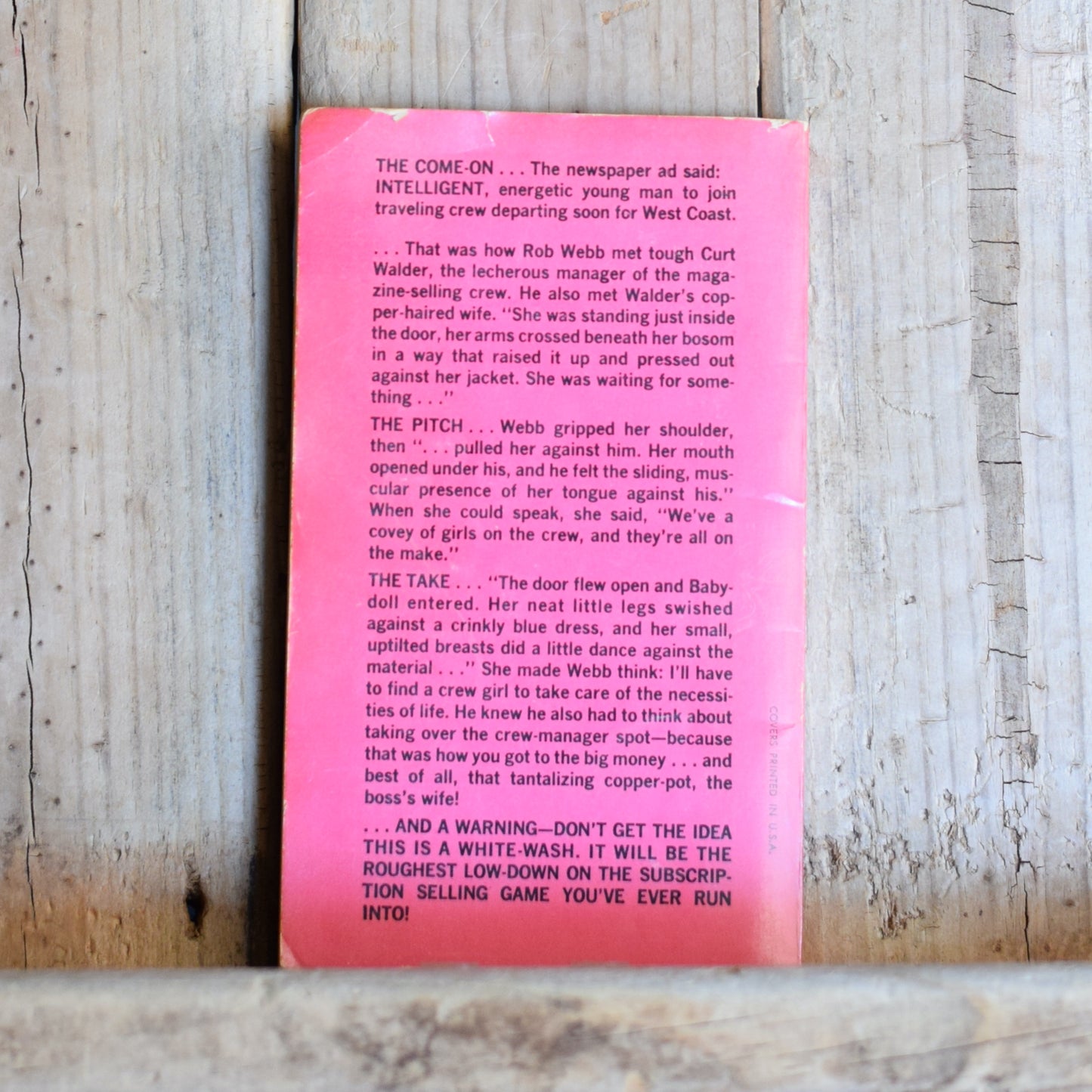 Vintage Adult Fiction Paperback: Mark West - His Boss's Wife SECOND PRINTING