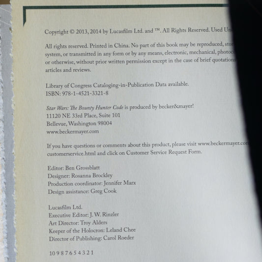 Vintage Star Wars Hardrback: The Bounty Hunter Code, From the Files of Boba Fett FIRST EDITION/PRINTING