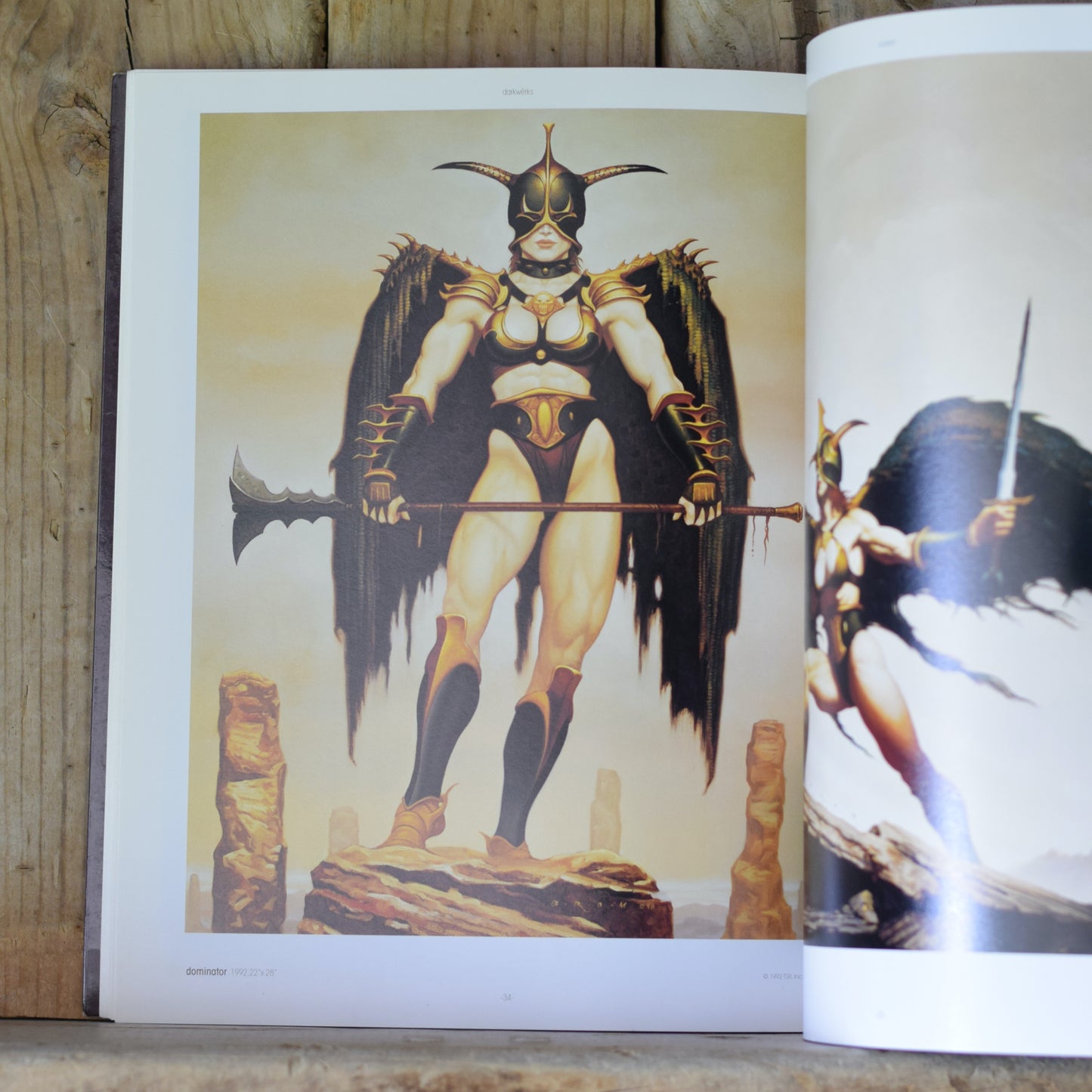 Vintage Fantasy Paperback: Gerald Brom - Darkwerks FIRST EDITION/PRINTING
