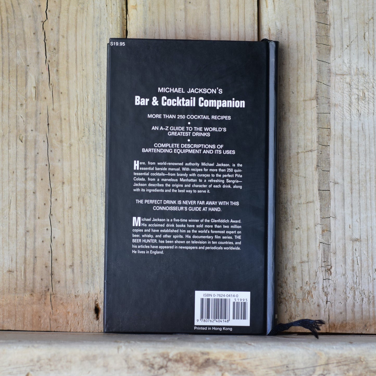 Vintage Cocktail Hardback: Michael Jackson's Bar & Cocktail Companion