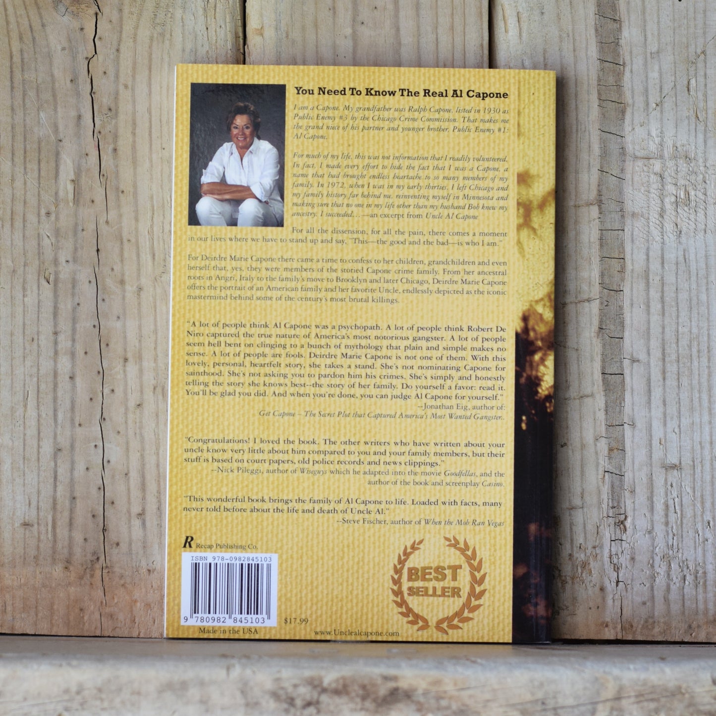 Biography Paperback: Deirdre Marie Capone - Uncle Al Capone SIGNED
