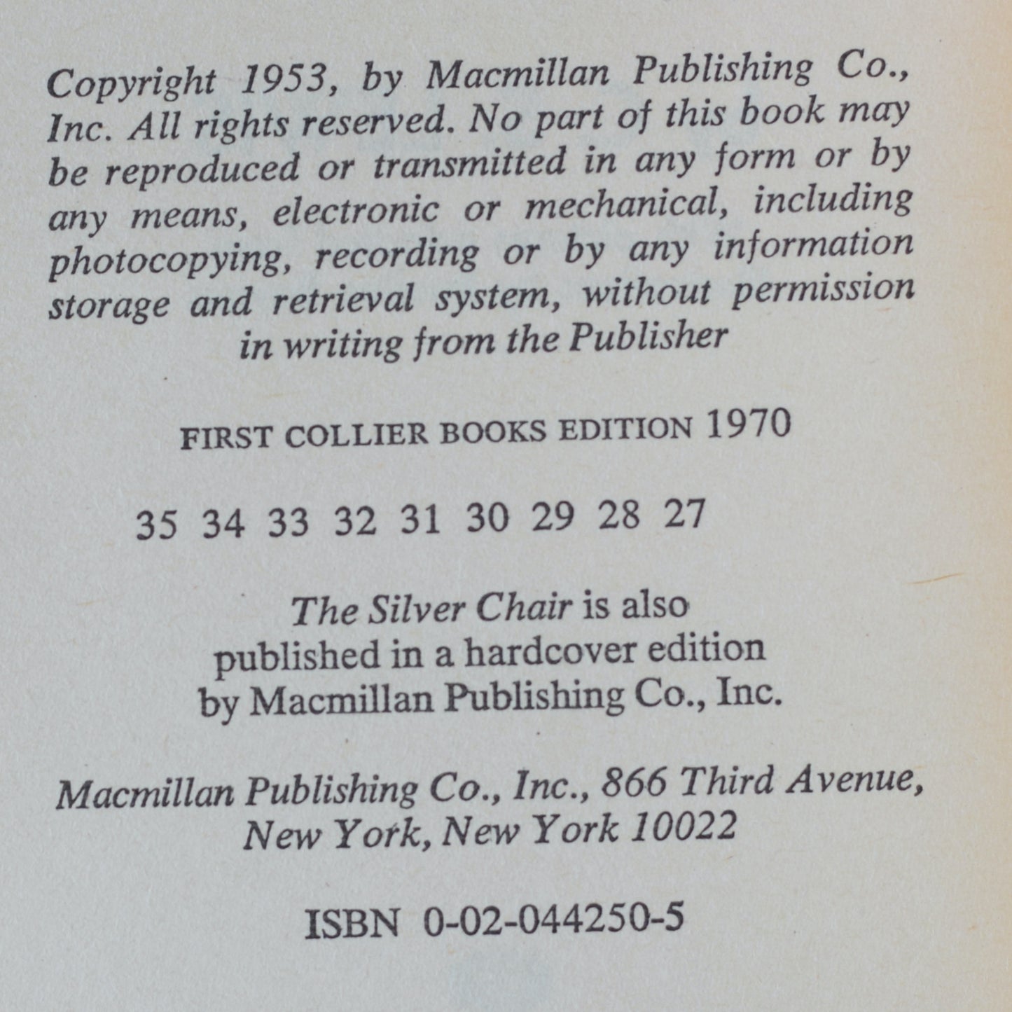 Vintage Fantasy Paperbacks: CS Lewis - The Chronicles of Narnia
