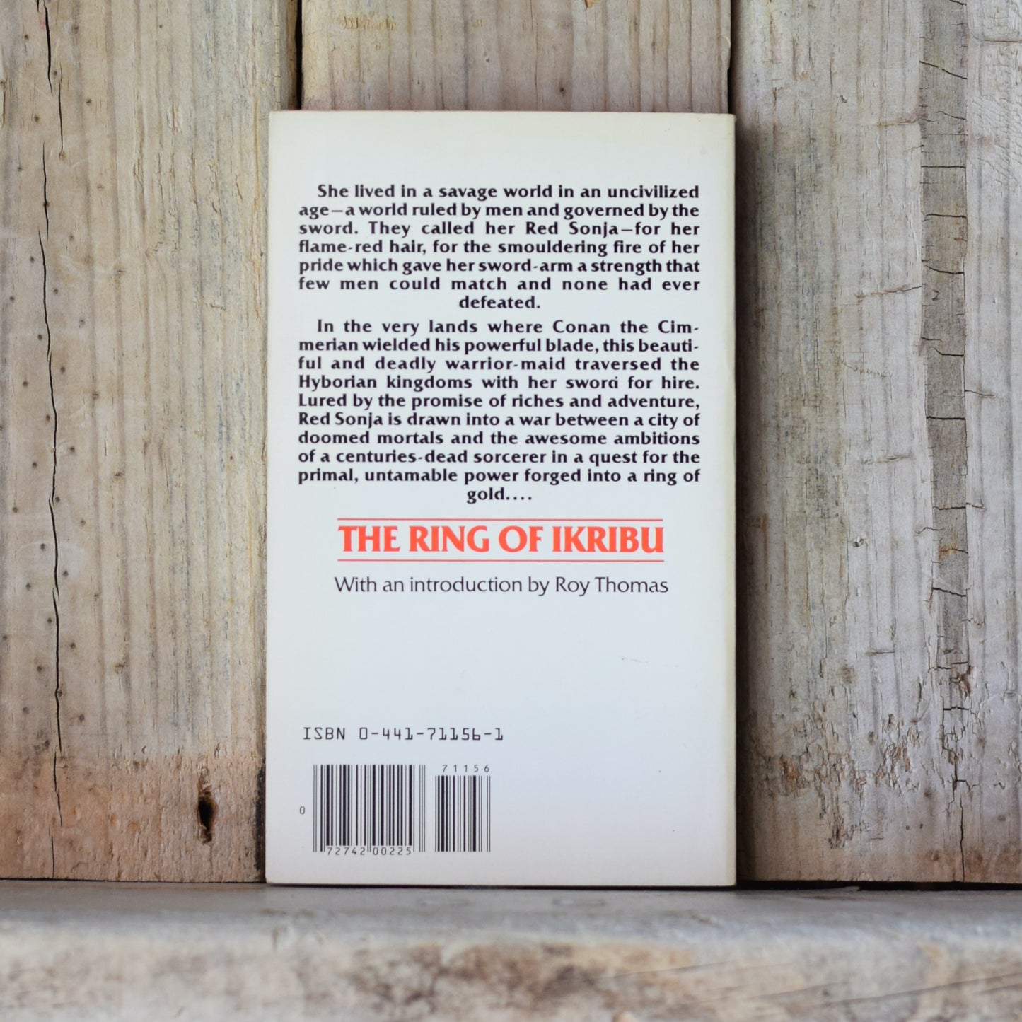 Vintage Fantasy Paperback: David C Smith & Richard L Tierney - Red Sonja 1: The Ring of Ikribu FIRST PRINTING