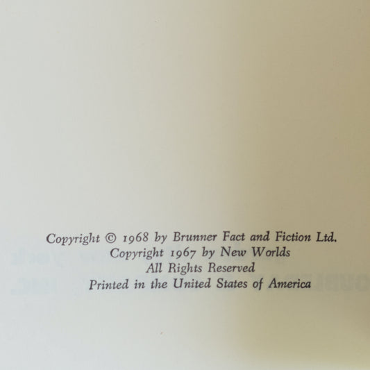 Vintage Sci-Fi Hardback: John Brunner - Stand on Zanzibar BCE