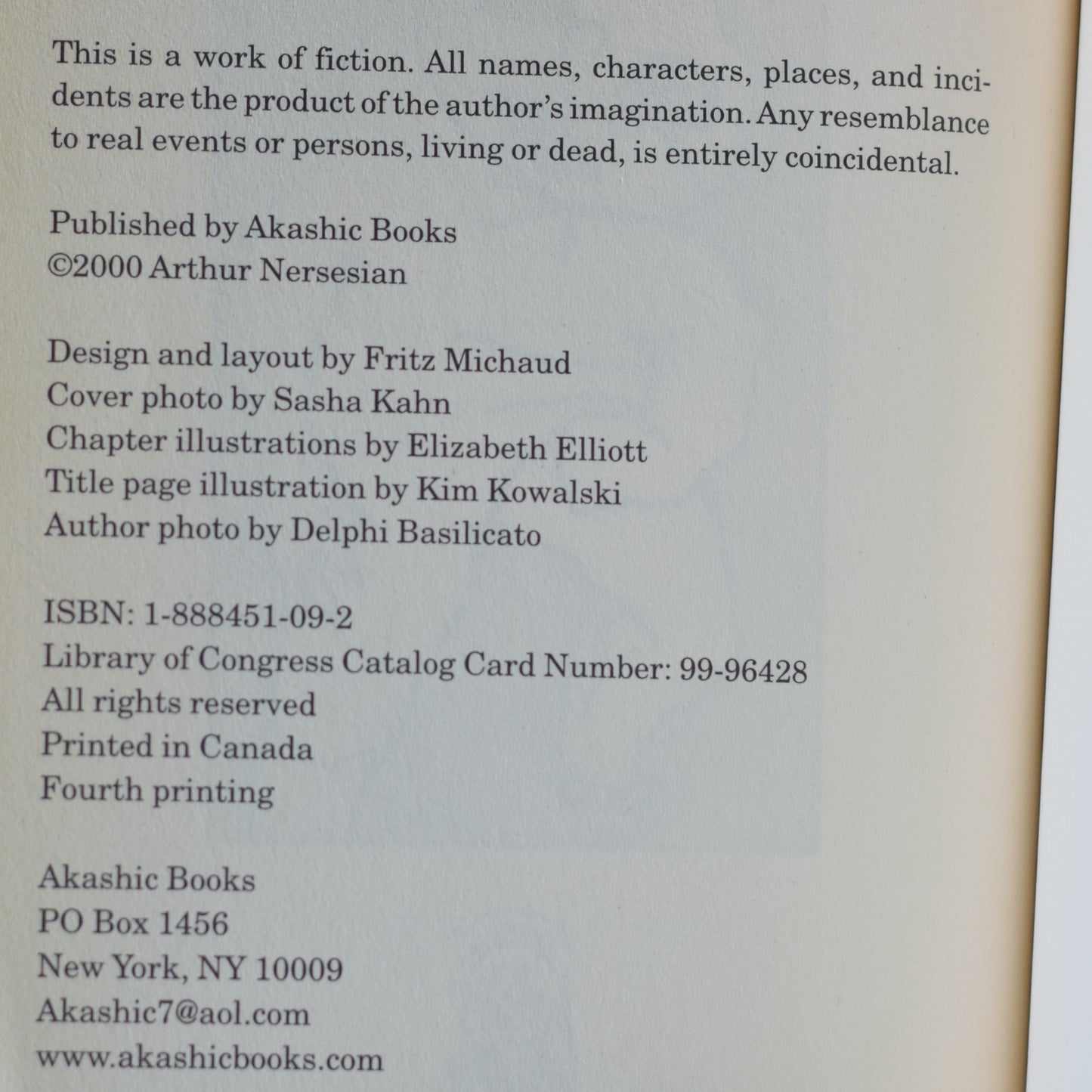 Fiction Paperback: Arthur Nersesian - Manhattan Loverboy