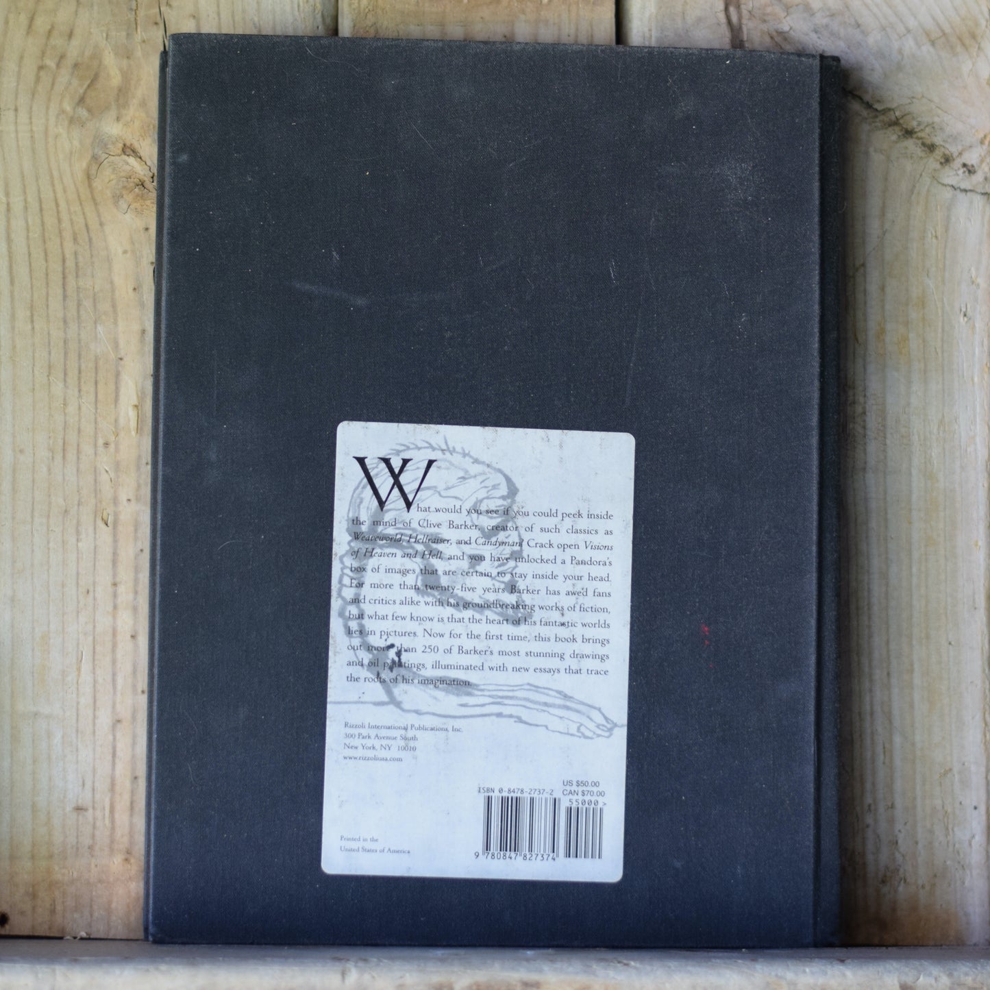 Horror Hardback: Clive Barker - Visions of Heaven and Hell FIRST EDITION/PRINTING