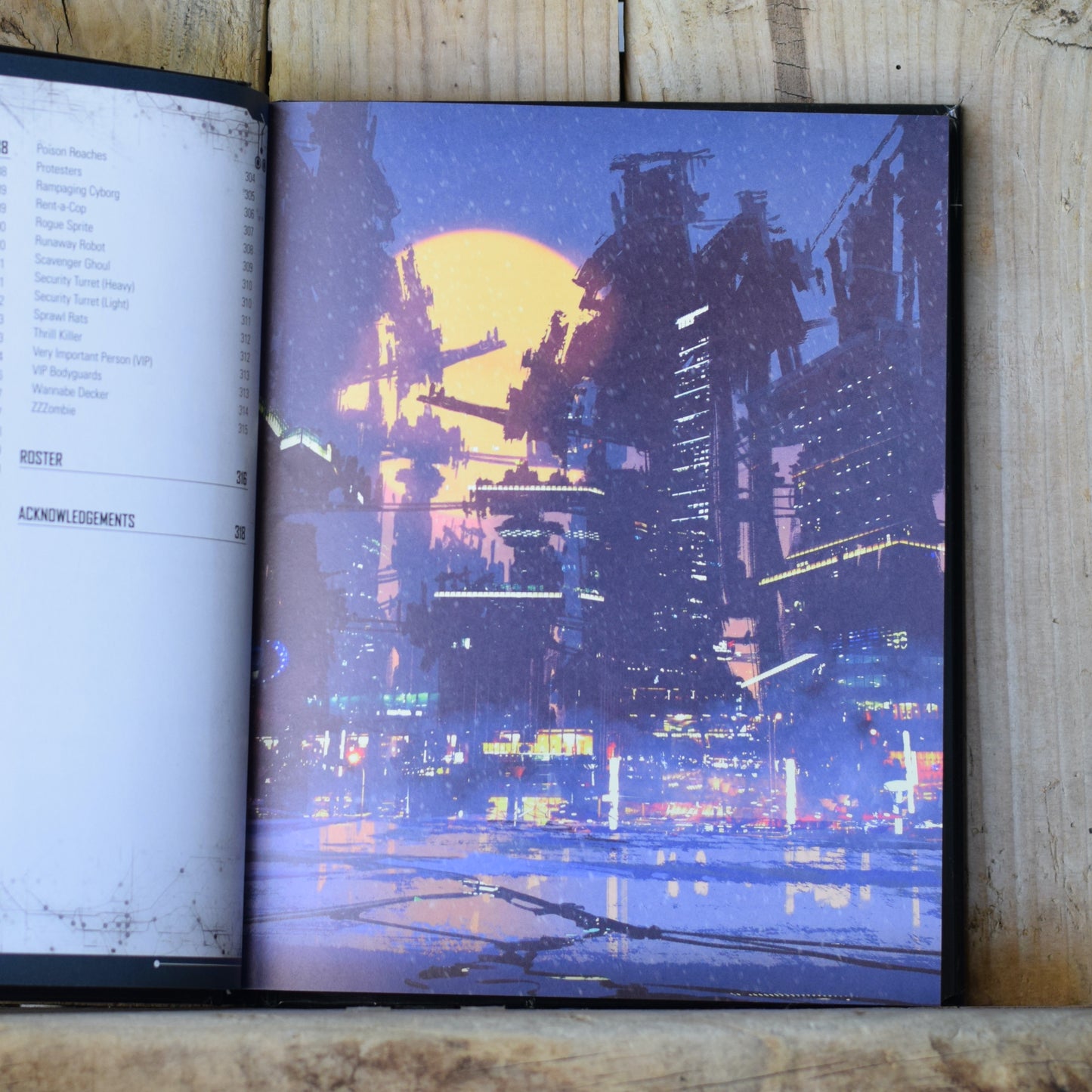 Sci-Fi RPG Hardback: Joseph McGuire - Reality's Edge: Cyberpunk Skirmish Rules FIRST PRINTING