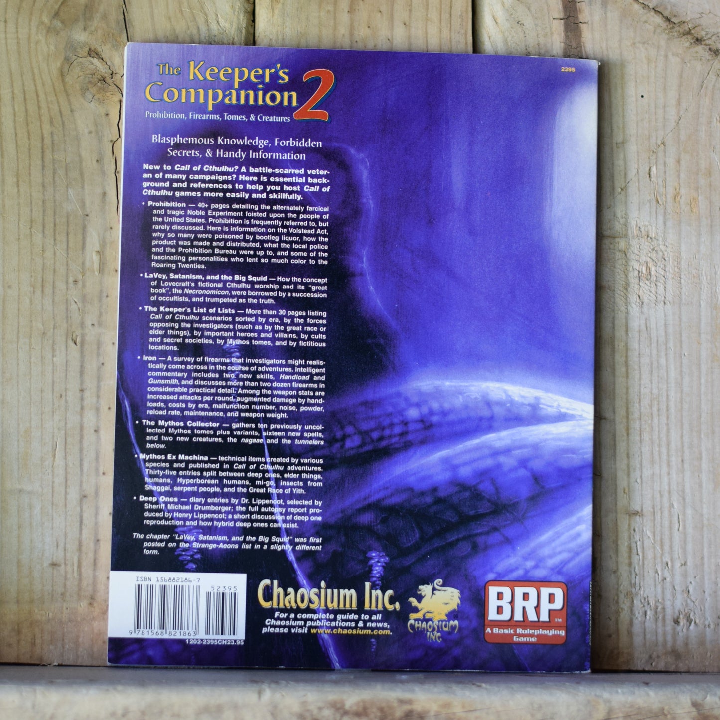 Paperback RPG Book: Call of Cthulhu: The Keeper's Companion 2 FIRST EDITION