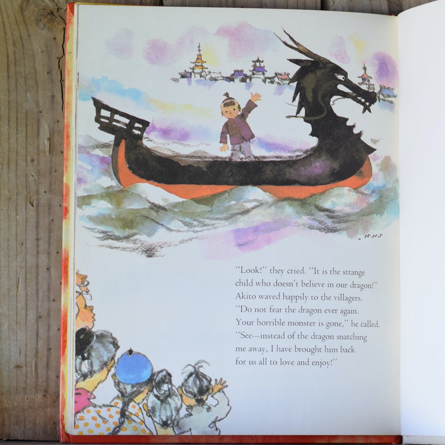 Vintage Children's Fiction Hardback: Hirosuke Hamada - The Tears of the Dragon, with Illustrations by Chihiro Iwasaki