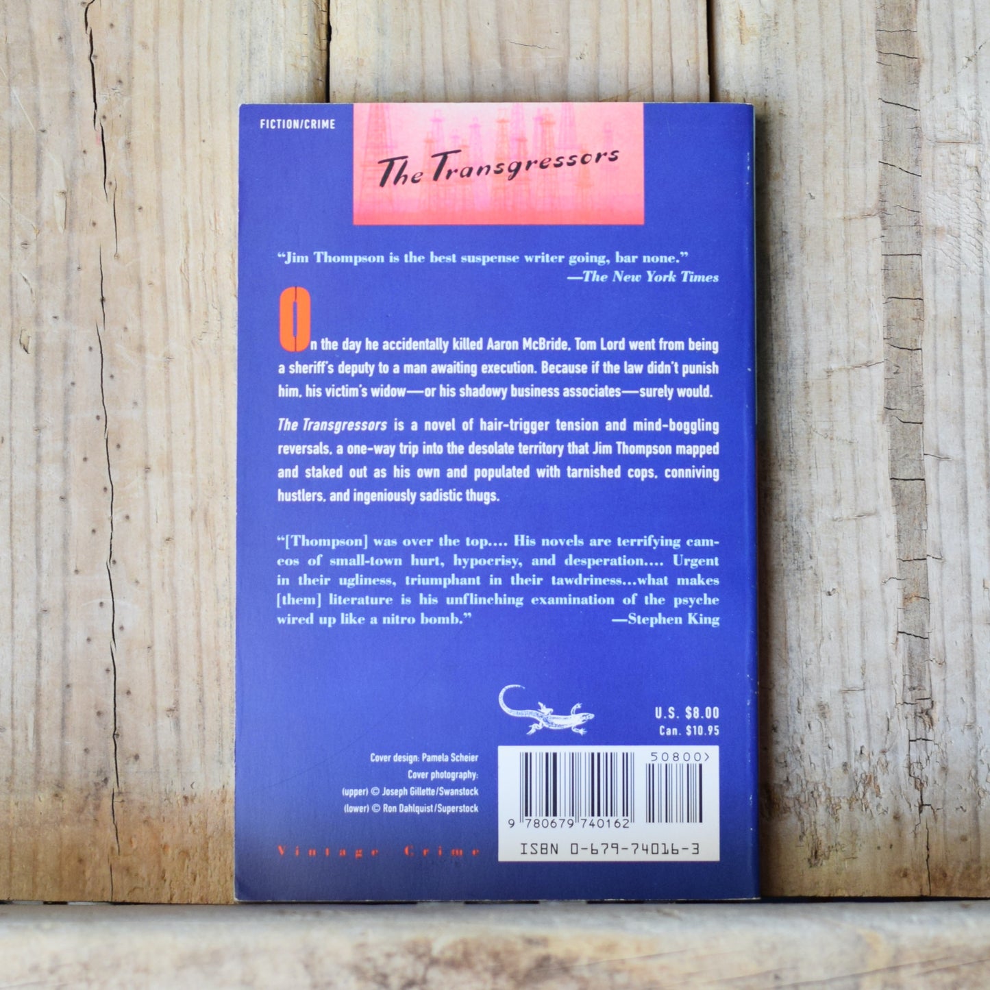 Vintage Fiction Paperback: Jim Thompson - The Transgressors FIRST PRINTING