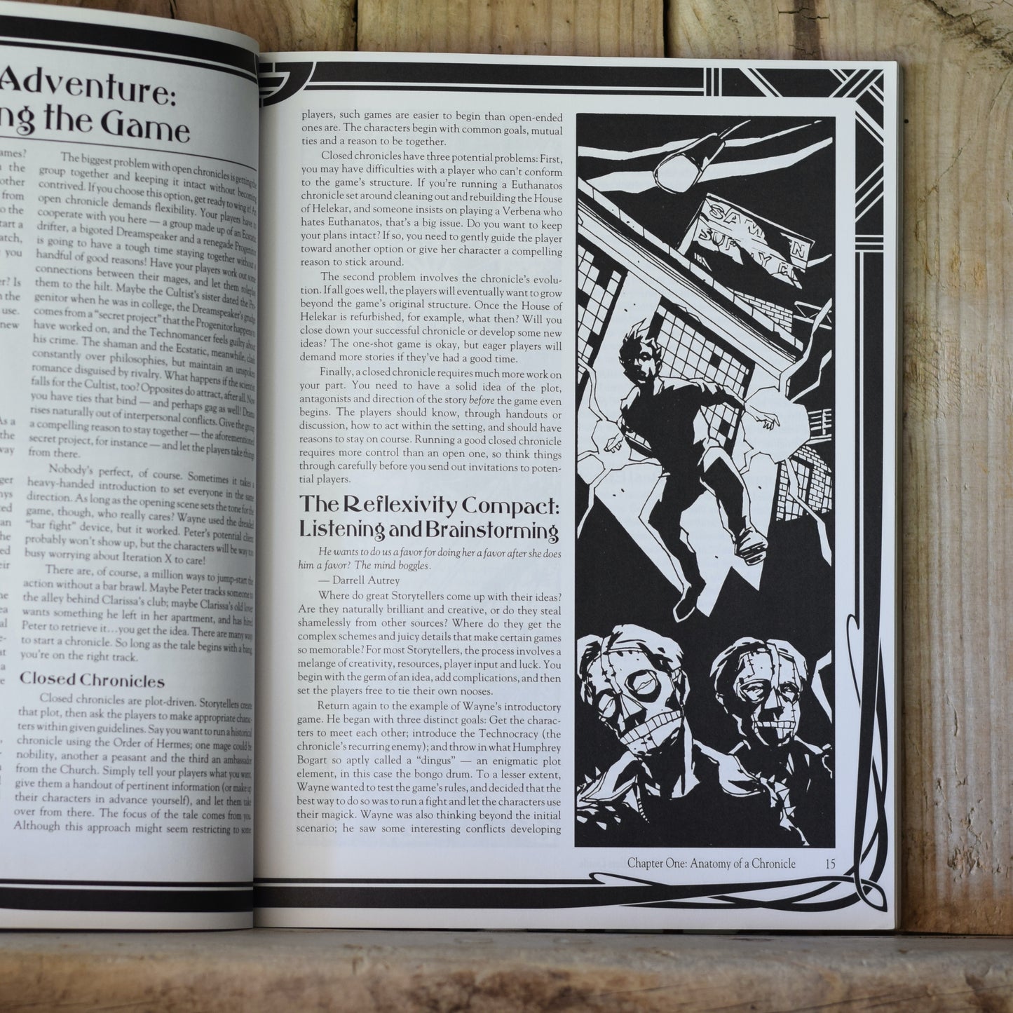Vintage RPG Paperback: Mage: The Ascension: The Book of Mirrors w/ Storytellers Screen