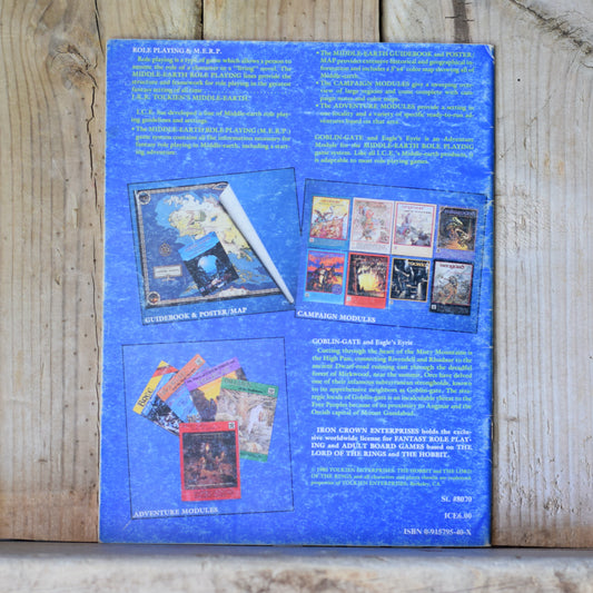 Vintage RPG Paperback: Goblin-Gate and Eagle's Eyrie, I.C.E. Middle-Earth Role Playing