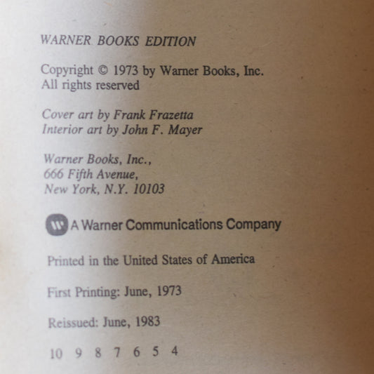 Vintage Fantasy Paperback: Karl Edward Wagner - Death Angel's Shadow