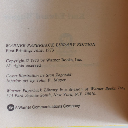 Vintage Fantasy Paperback: Karl Edward Wagner - Death Angel's Shadow FIRST PRINTING