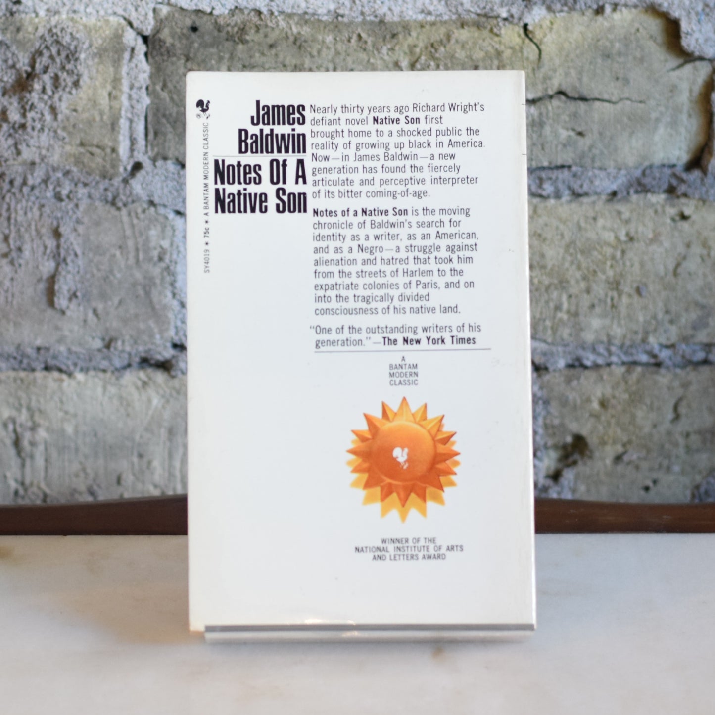 Vintage Fiction Paperback: James Baldwin - Notes of a Native Son