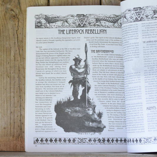 Vintage RPG Paperback: Earthdawn: Secret Societies of Barsaive