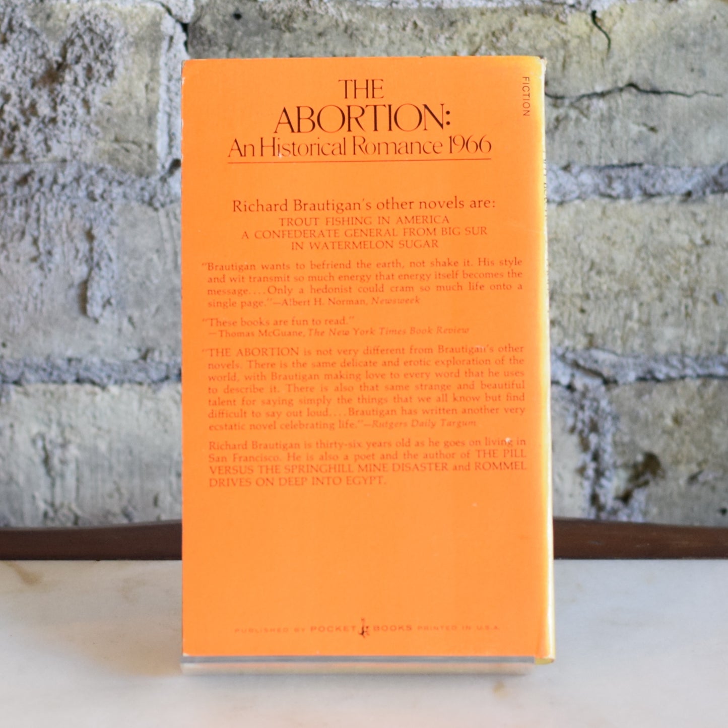 Vintage Fiction Paperback: Richard Brautigan - The Abortion: A Historical Romance 1966