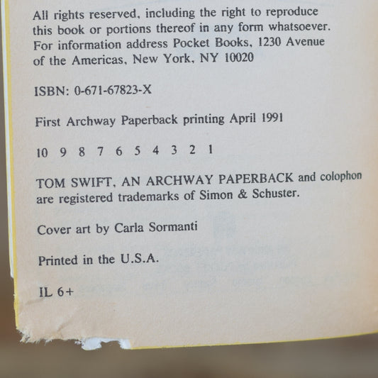 Vintage Sci-fi Paperbacks: Victor Appleton - Tom Swift Books 1-3 FIRST PRINTINGS