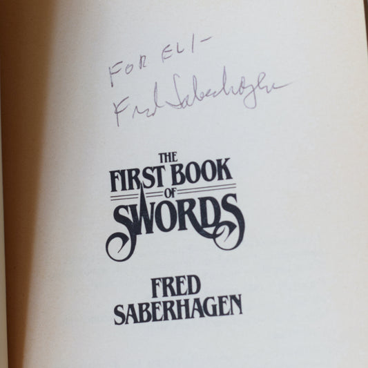 Vintage Fantasy Paperback: Fred Saberhagen - The First Book of Swords SIGNED FIRST PRINTING