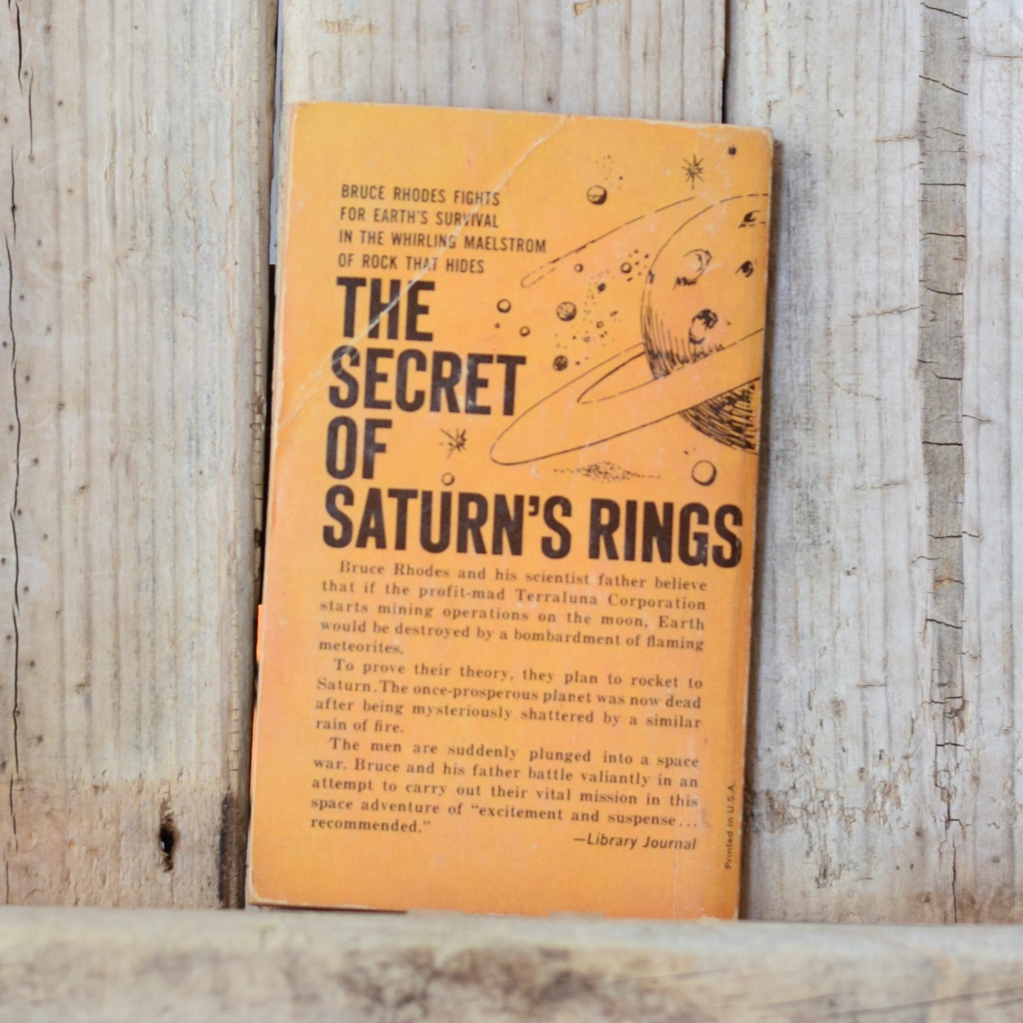 Vintage Sci-fi Paperback: Donald A Wollheim - The Secret of Saturn's Rings FIRST PRINTING