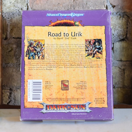 Vintage Dungeons and Dragons Box Set: Dark Sun 2e - Road to Urik COMPLETE