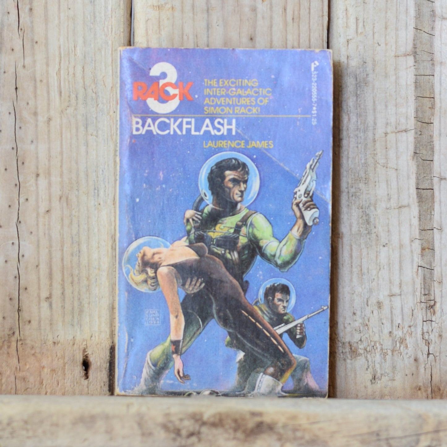 Vintage Sci-fi Paperback: Laurence James - Backflash, Rack 3 FIRST PRINTING