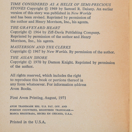 Vintage Sci-fi Paperback: The Shores Beneath, Edited by James Sallis FIRST PRINTING