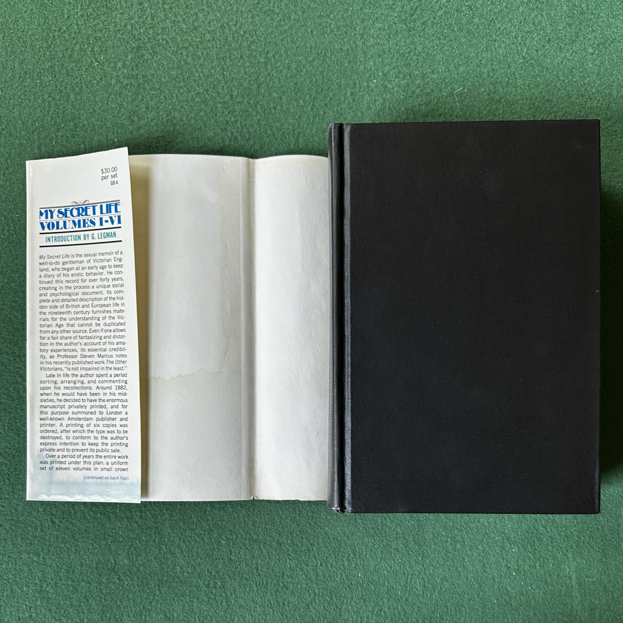 Vintage Fiction Hardbacks: Anonymous - My Secret Life, Vols 1-11 SECOND PRINTING