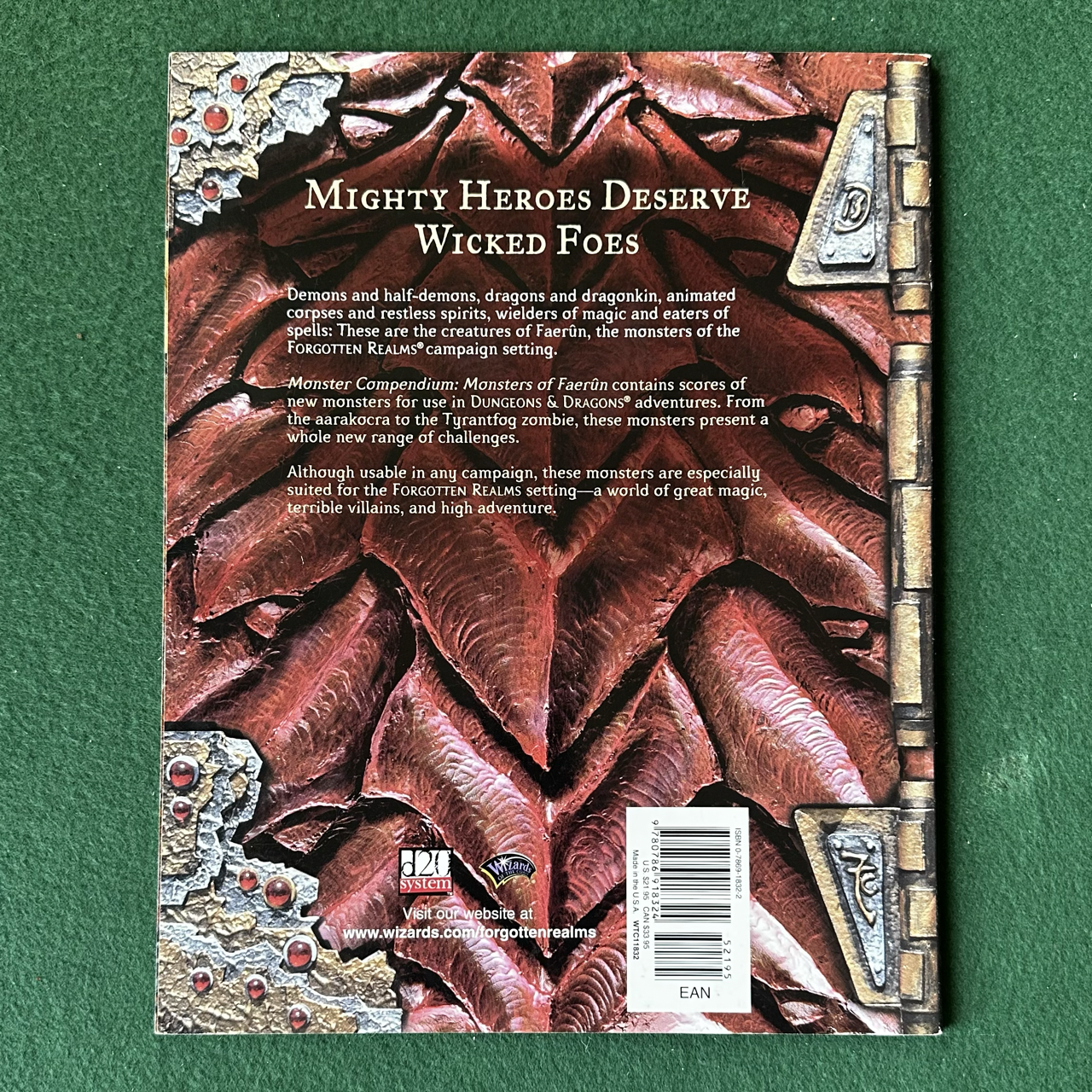 Vintage Dungeons & Dragons 3.5e Accessory: Monsters of Faerun