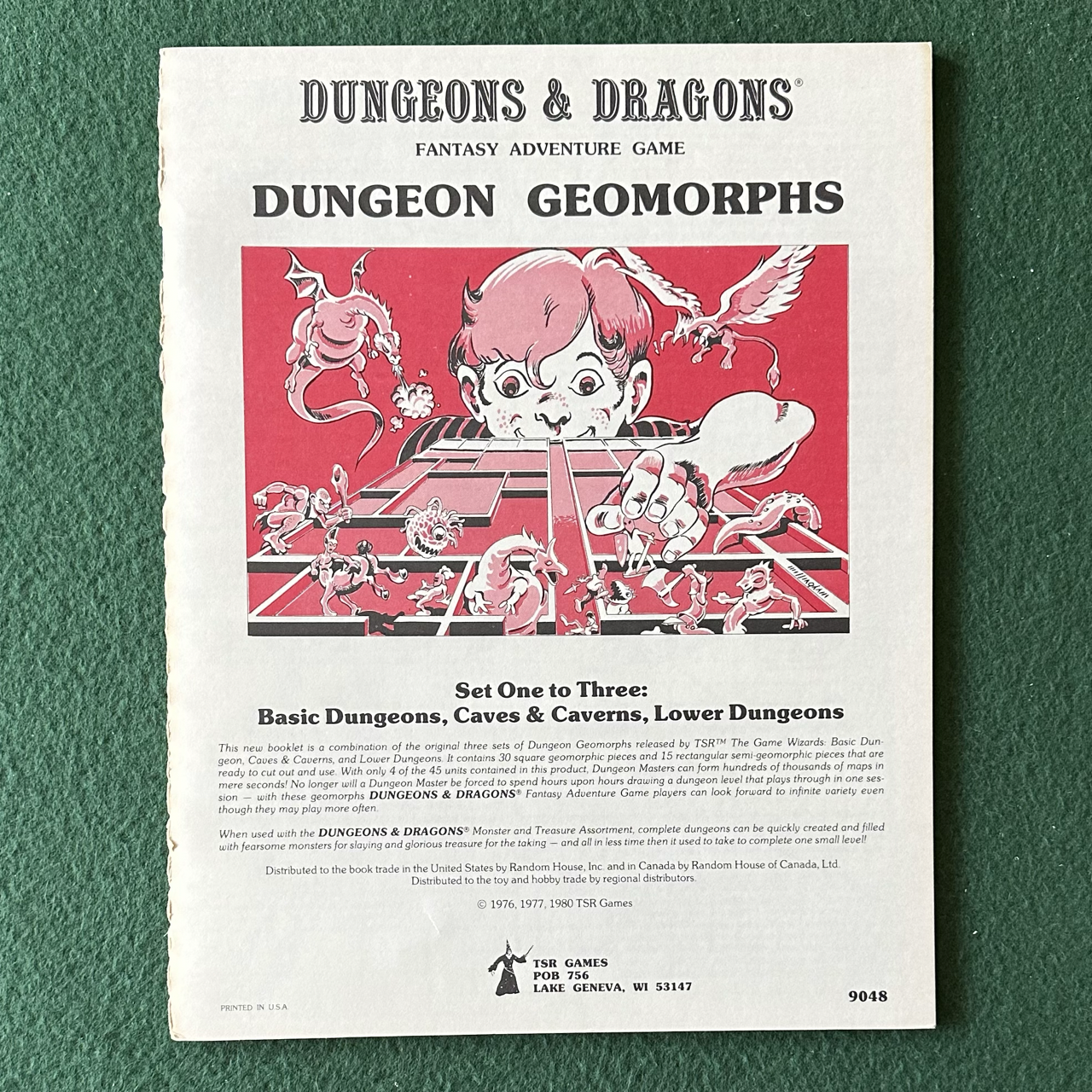 Vintage Dungeons & Dragons Accessory: Dungeon Geomorphs 1-3