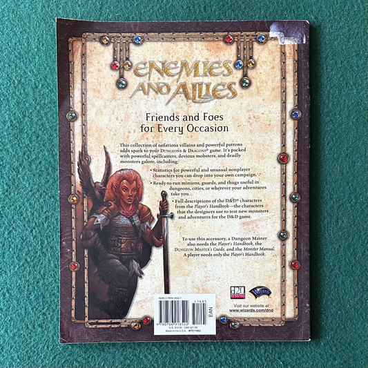 Vintage Dungeons & Dragons 3.5e Accessory: Enemies and Allies
