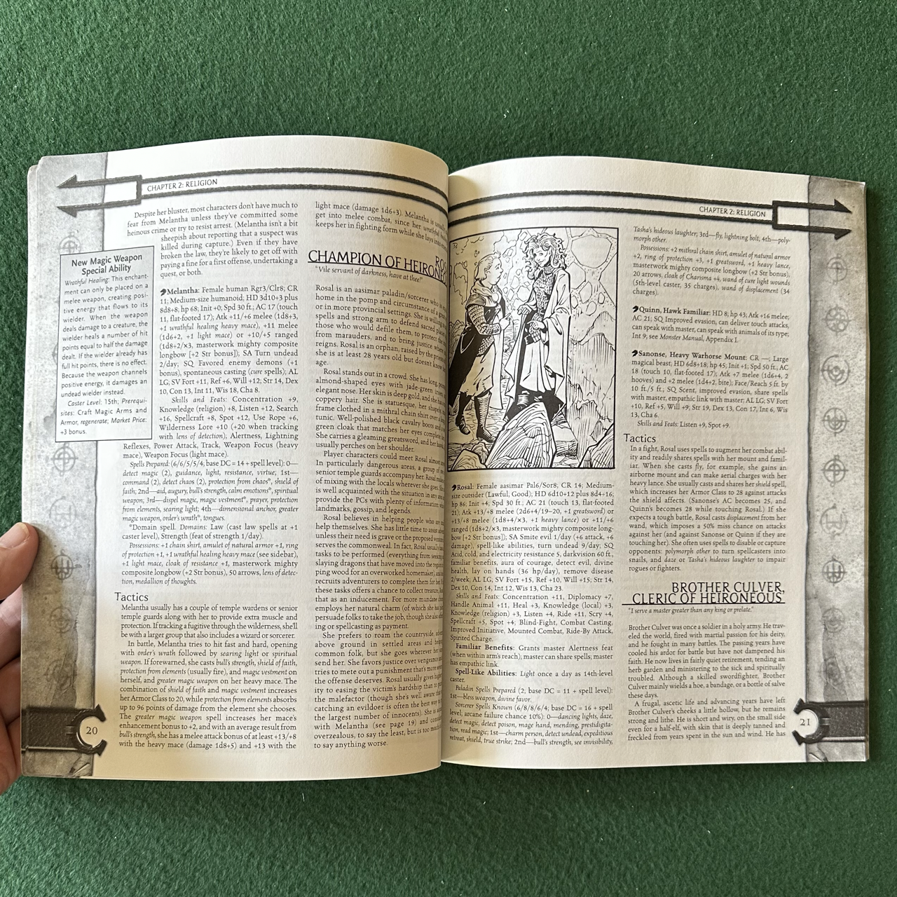 Vintage Dungeons & Dragons 3.5e Accessory: Enemies and Allies