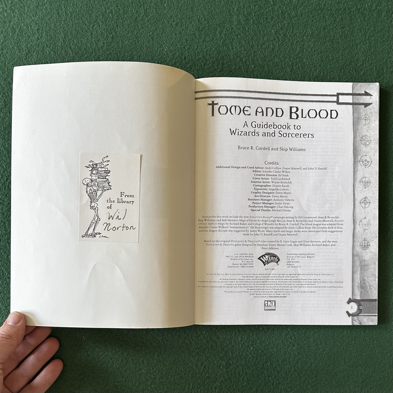 Vintage Dungeons & Dragons 3.5e Accessory: Tome and Blood